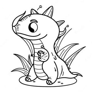 Cute Venus Fly Trap Coloring Page 34874-27909