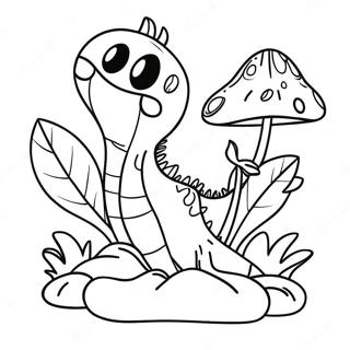 Cute Venus Fly Trap Coloring Page 34874-27912