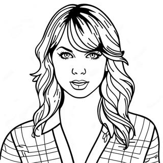 Taylor Swift Fierce Reputation Look Coloring Page 3487-2826