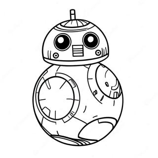 Cute Bb8 With A Happy Face Coloring Page 34884-27921