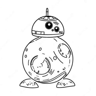 Cute Bb8 With A Happy Face Coloring Page 34884-27924