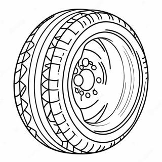 Tire Coloring Pages