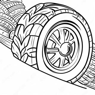 Race Car Tire Coloring Page 34894-27927