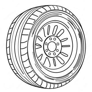 Race Car Tire Coloring Page 34894-27928