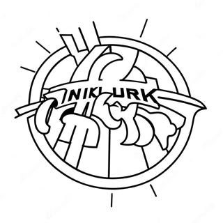 New York Knicks Logo Coloring Page 34943-27966