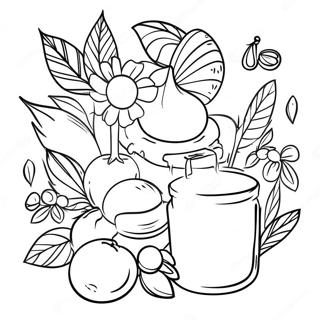 Colorful Smell And Taste Sensations Coloring Page 3497-2833