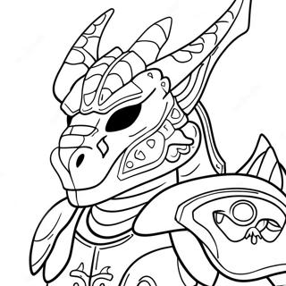 Skyrim Dragonborn Coloring Page 34983-28003