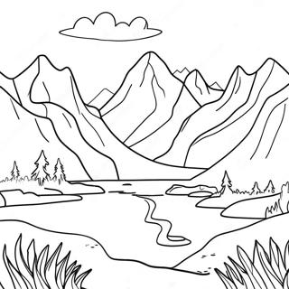 Skyrim Landscape Coloring Page 34984-27998