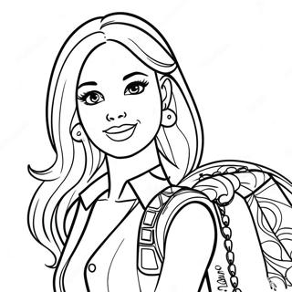 Fashion Barbie Coloring Page 34993-28007