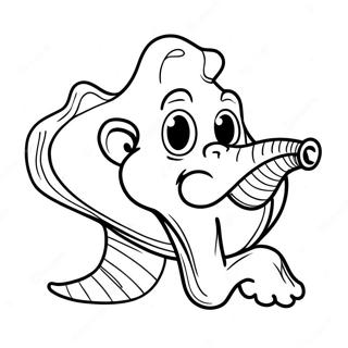 Ralph With Conch Shell Coloring Page 35014-28024