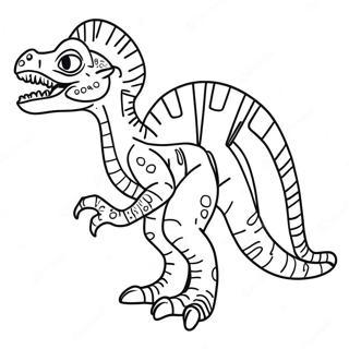 Dilophosaurus Coloring Pages