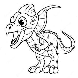 Dilophosaurus Coloring Page 35023-28026