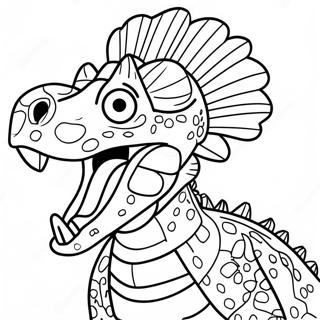 Dilophosaurus Coloring Page 35023-28028