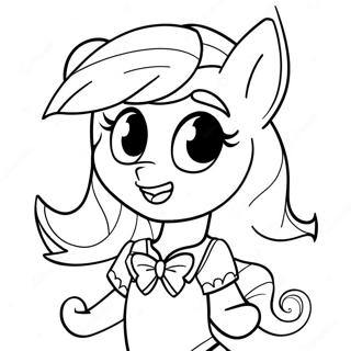 Sunset Shimmer Equestria Girl Coloring Page 35043-28039