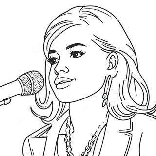 Pop Star Coloring Page 35053-28048