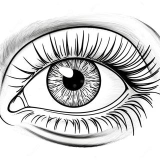 Realistic Eye Coloring Page 3506-2841