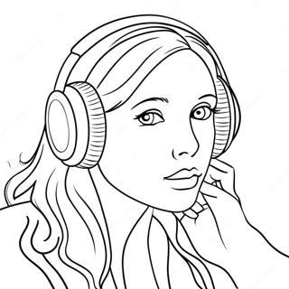 Listening Coloring Page 35073-28074