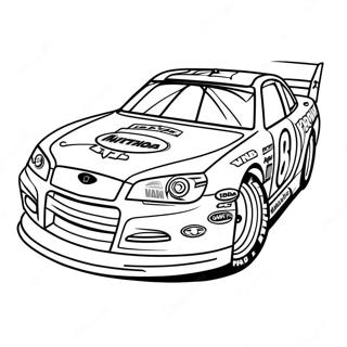 Dale Earnhardt In Race Car Coloring Page 35094-28085