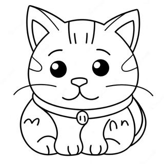 Sassy Cat With Attitude Coloring Page 35104-28091