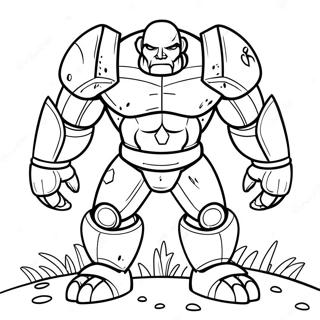 Iron Golem Coloring Pages