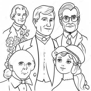 Classic Literature Characters Coloring Page 35134-28119