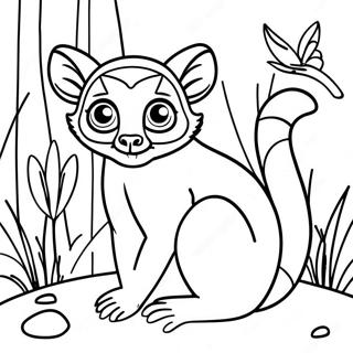 Lemur Coloring Page 35153-28136