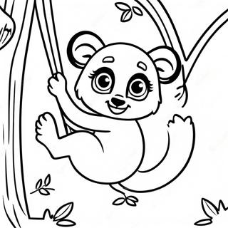 Lemur Coloring Pages