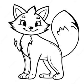 Anime Fox Coloring Pages