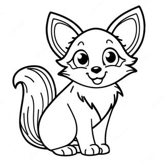 Anime Fox Coloring Page 35163-28147