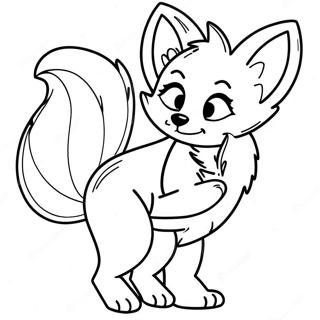 Anime Fox Coloring Page 35163-28148