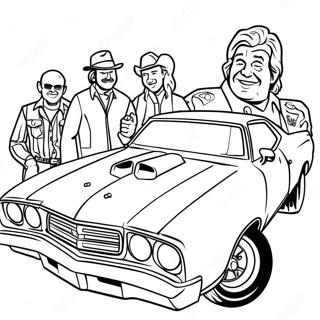 Dukes Of Hazzard Coloring Page 35173-28144