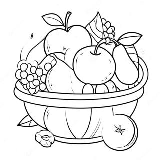 Fruit Basket Coloring Pages