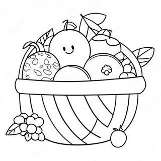 Fruit Basket Coloring Page 35183-28155