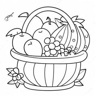 Fruit Basket Coloring Page 35183-28156