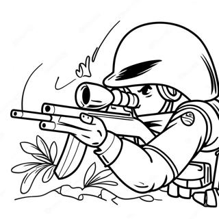 Sniper Army Coloring Page 35193-28162