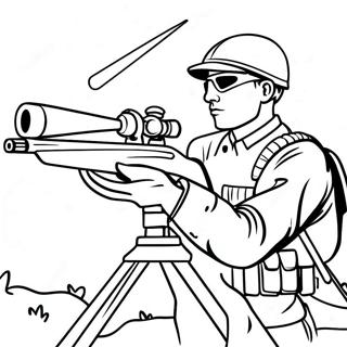 Sniper Army Coloring Page 35193-28163