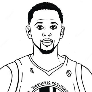 Steph Curry Basketball Coloring Page 351-283