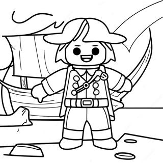 Playmobil Pirate Adventure Coloring Page 35224-28186