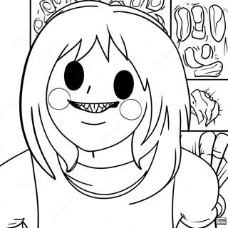 Creepy Jeff The Killer Coloring Page 35254-28213