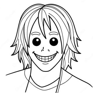 Creepy Jeff The Killer Coloring Page 35254-28214