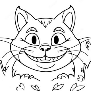 Cheshire Cat Coloring Pages