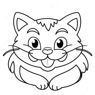 Grinning Cheshire Cat Coloring Page 35264-28221