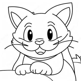 Grinning Cheshire Cat Coloring Page 35264-28223