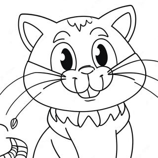 Grinning Cheshire Cat Coloring Page 35264-28224