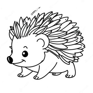 Hedgehog Coloring Page 3526-2856