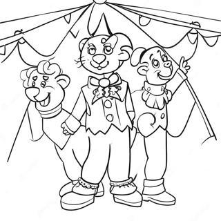 Colorful Circus Performers Coloring Page 35284-28242