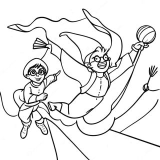 Harry Potter Quidditch Coloring Pages