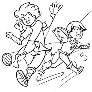 Charming Quidditch Players Coloring Page 35294-28247