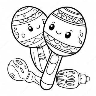 Maracas Coloring Pages