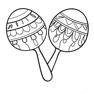 Maracas Coloring Page 35303-28250